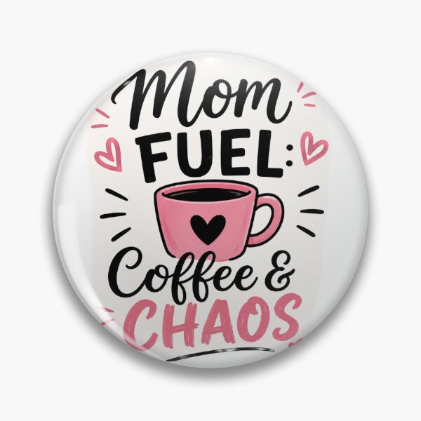 Item preview, Mom Fuel: Coffee & Chaos Cute Pink Mom Life Design designed and sold by 1234saad.