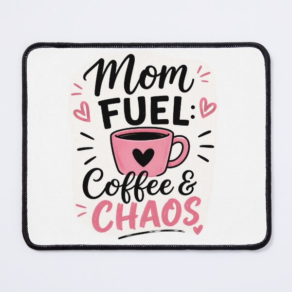 Item preview, Mom Fuel: Coffee & Chaos Cute Pink Mom Life Design designed and sold by 1234saad.