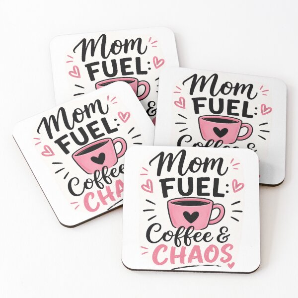 Item preview, Mom Fuel: Coffee & Chaos Cute Pink Mom Life Design designed and sold by 1234saad.