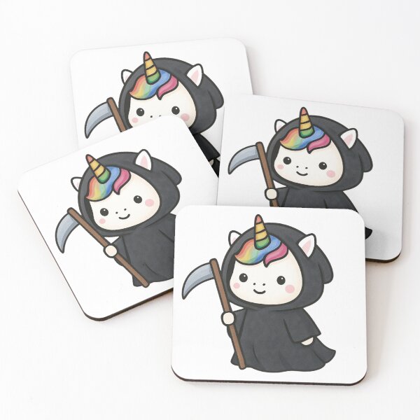 Item preview, Unicorn Death with flowers designed and sold by uunaa.
