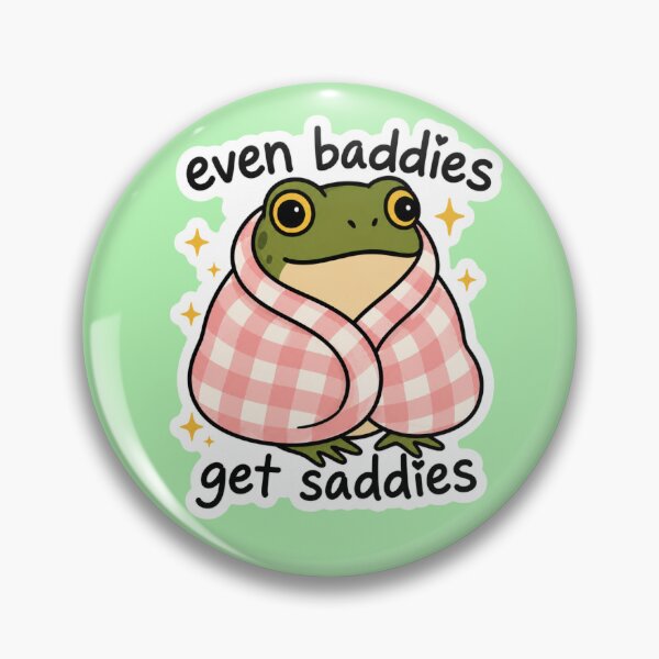 Item preview, Even Baddies Get Saddies Cute Frog designed and sold by Modern3Art.