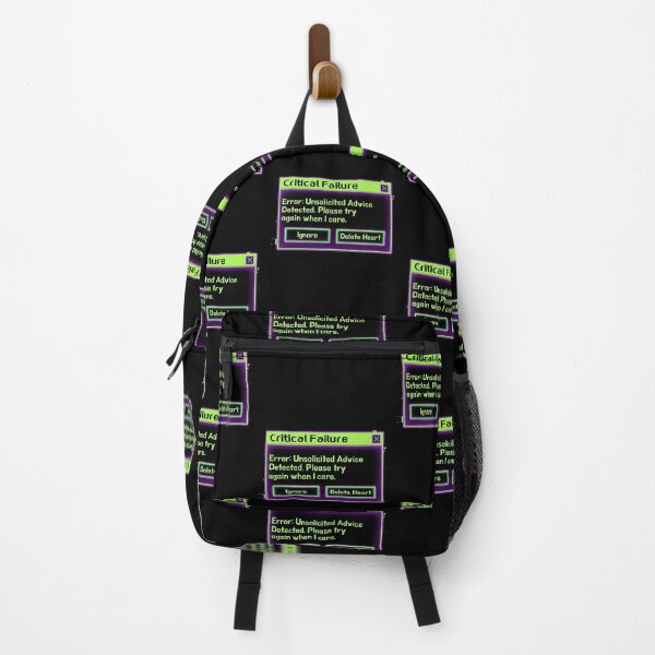 Item preview, Critical Failure Unsolicited Advice Retro Computer Error designed and sold by Wit & Wear.