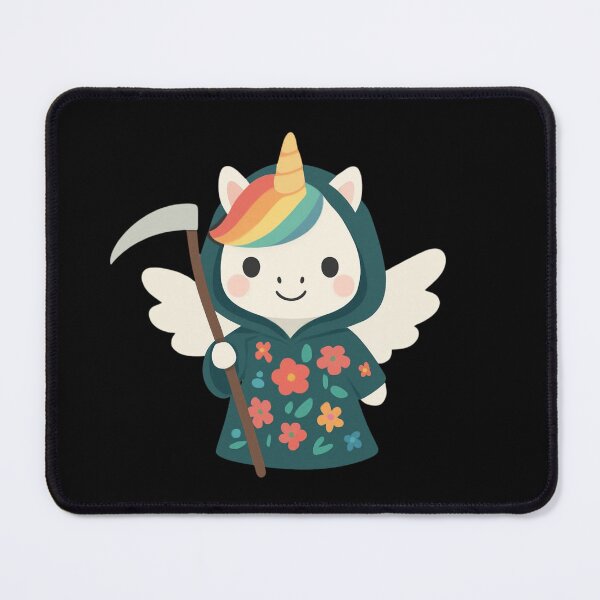 Item preview, Unicorn Death with flowers designed and sold by uunaa.