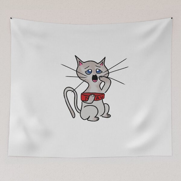 Item preview, Kitten, friend of the Greedy Cat. White background designed and sold by Darlenehb.