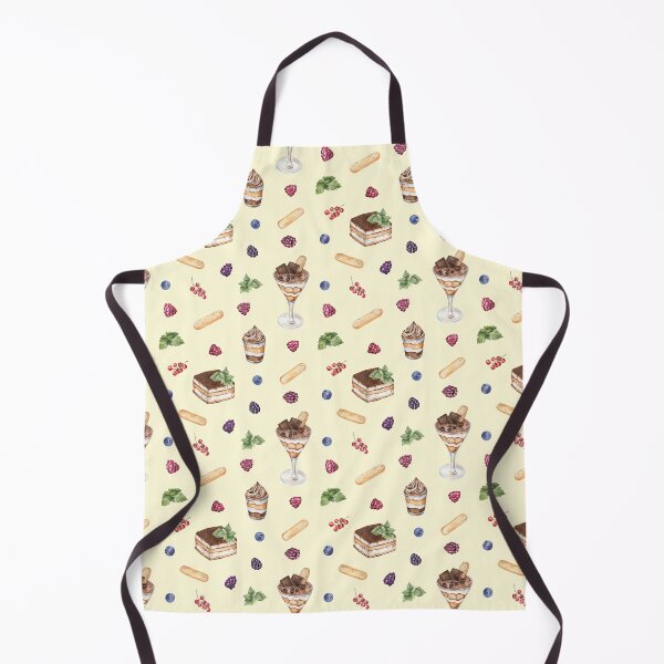 Item preview, Tiramisu Dessert Pattern on Yellow-Cream designed and sold by Flowersforbear.