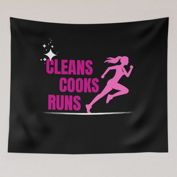 Item preview, cleans, cooks, runs - women's running designed and sold by CypisDesign.