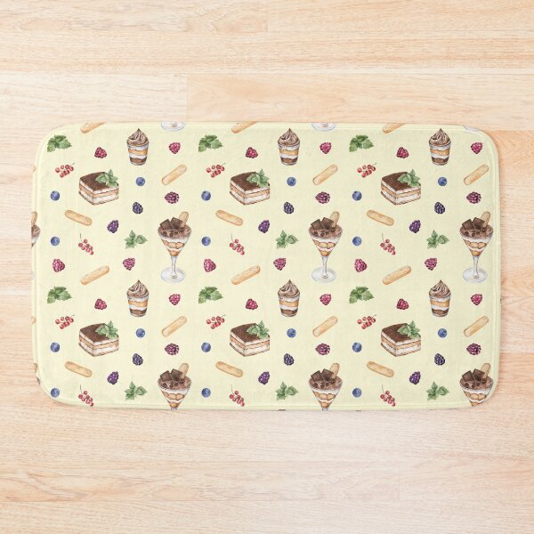 Item preview, Tiramisu Dessert Pattern on Yellow-Cream designed and sold by Flowersforbear.