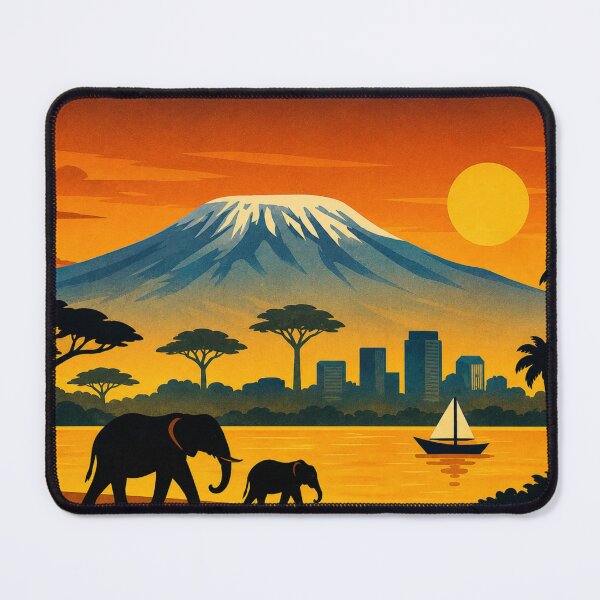 Item preview, Kilimanjaro, Tanzania Sunset Safari - African Landscape designed and sold by Myra365Art.