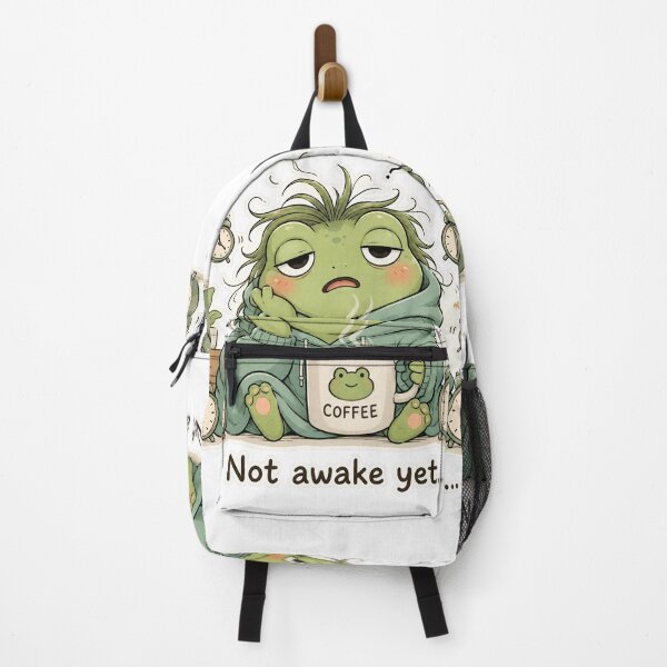 Item preview, Cute Frog Morning Coffee System Failure Mood designed and sold by Sadia  Jannat.
