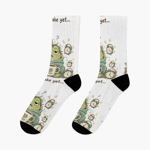 Item preview, Cute Frog Morning Coffee System Failure Mood designed and sold by Sadia  Jannat.