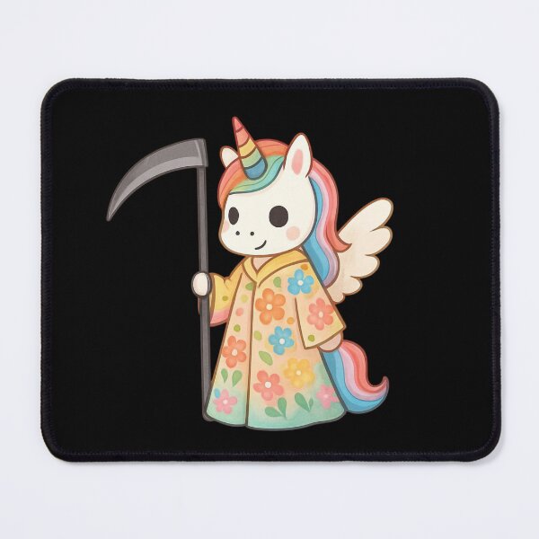 Item preview, Unicorn Death with flowers designed and sold by uunaa.