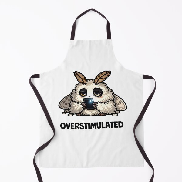 Item preview, Overstimulated Doomscrolling Moth Meme designed and sold by LumePrint.