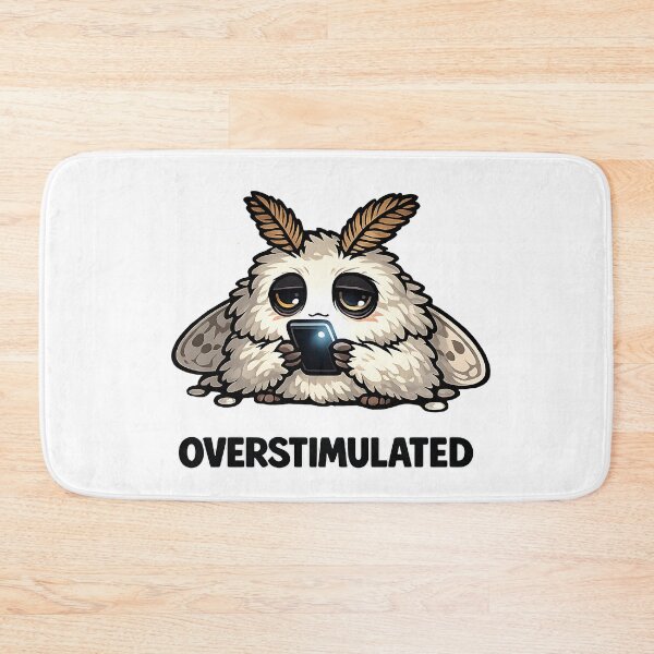 Item preview, Overstimulated Doomscrolling Moth Meme designed and sold by LumePrint.