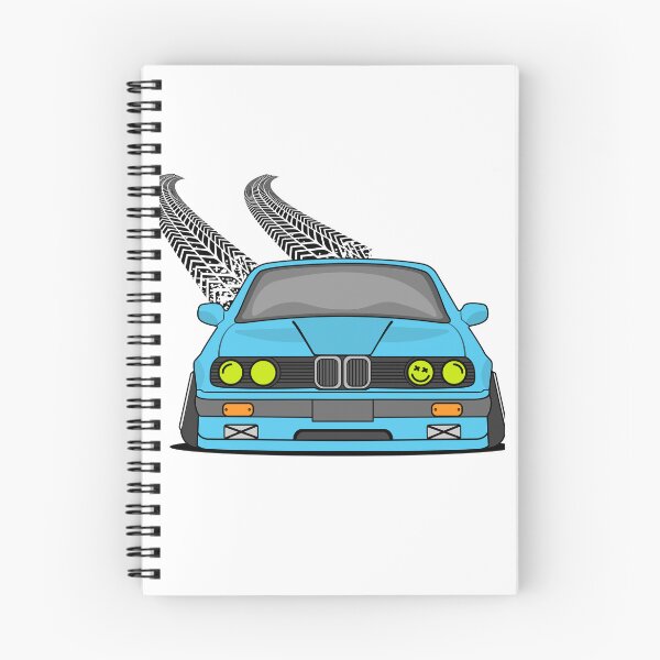 Item preview, Blue Retro Drift Car - Classic Euro Tuner Neon Aesthetic designed and sold by KostekArtShop.