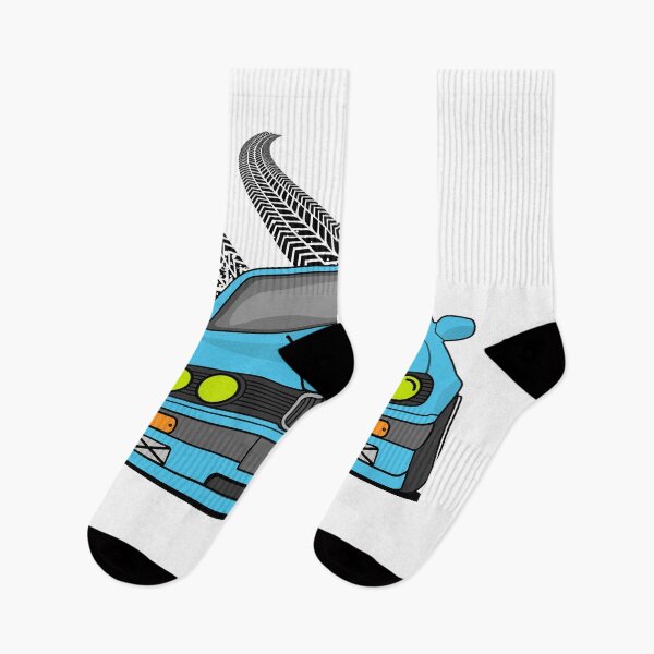 Item preview, Blue Retro Drift Car - Classic Euro Tuner Neon Aesthetic designed and sold by KostekArtShop.