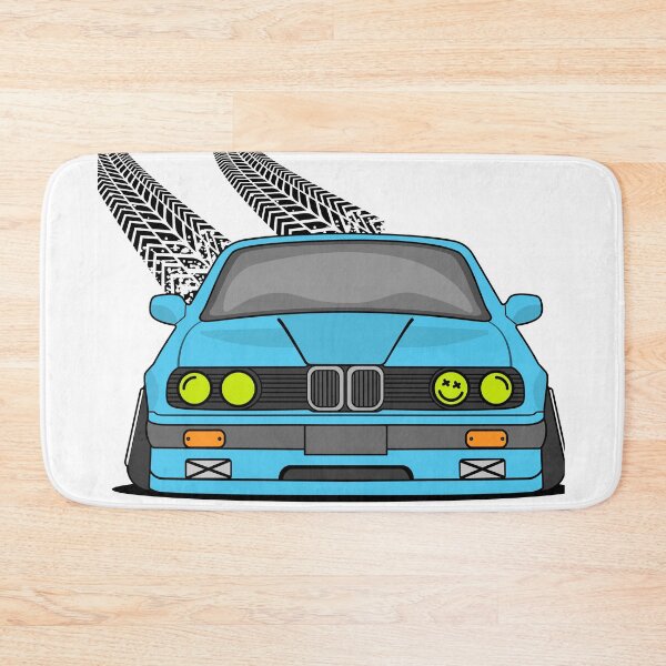 Item preview, Blue Retro Drift Car - Classic Euro Tuner Neon Aesthetic designed and sold by KostekArtShop.