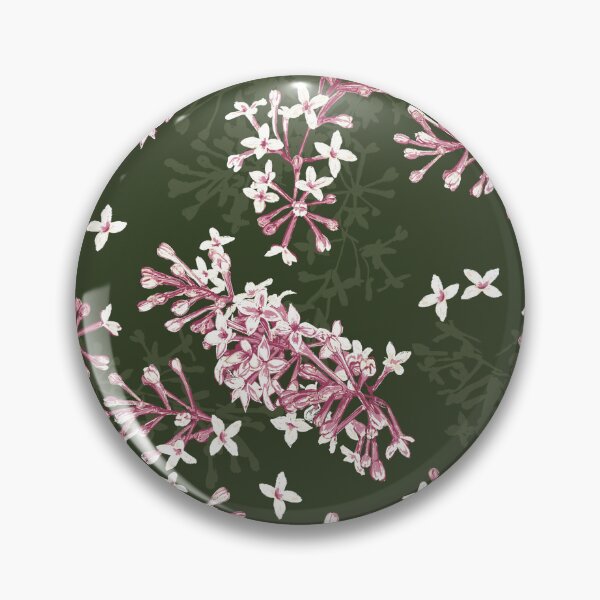 Item preview, Syringa small flower pattern - Pale Pink and Green designed and sold by Hide&Quill.