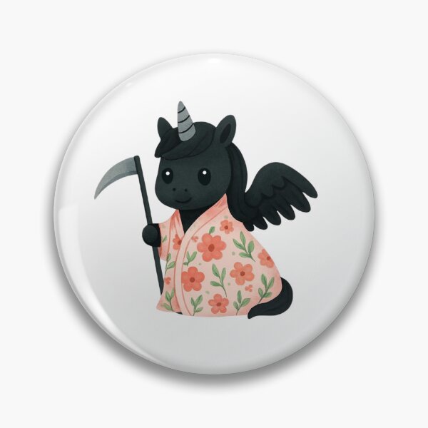 Item preview, Unicorn Death with flowers designed and sold by uunaa.