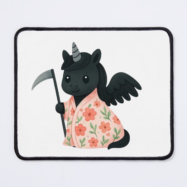 Item preview, Unicorn Death with flowers designed and sold by uunaa.