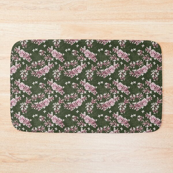 Item preview, Syringa small flower pattern - Pale Pink and Green designed and sold by Hide&Quill.