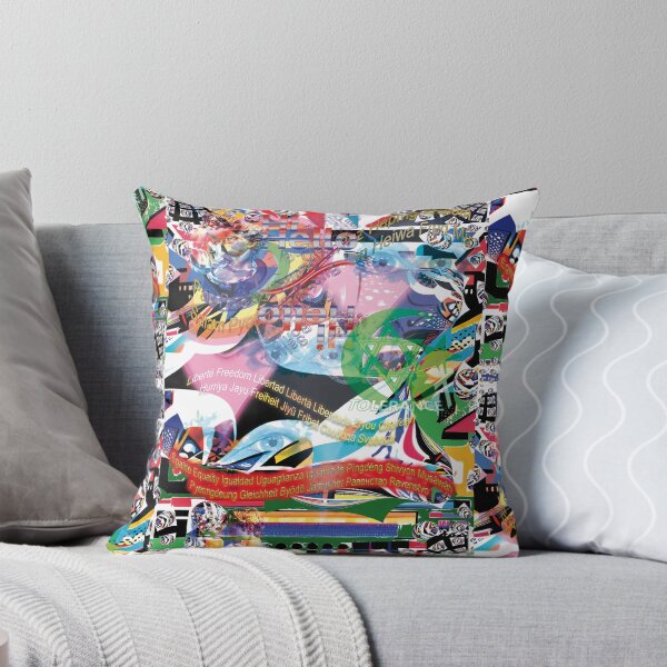 Item preview, Abstract painting with motifs: Peace, Liberty and Equality! designed and sold by Alan-David.