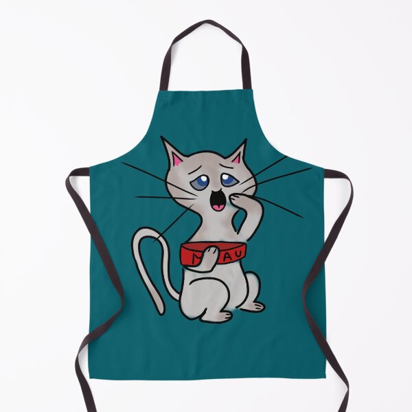 Item preview, Kitten, friend of the Greedy Cat. Blue backgrounds designed and sold by Darlenehb.