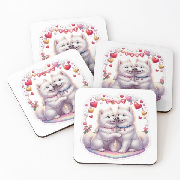Item preview, Samoyed`s cubbies in Love designed and sold by Magic Shop Arts.