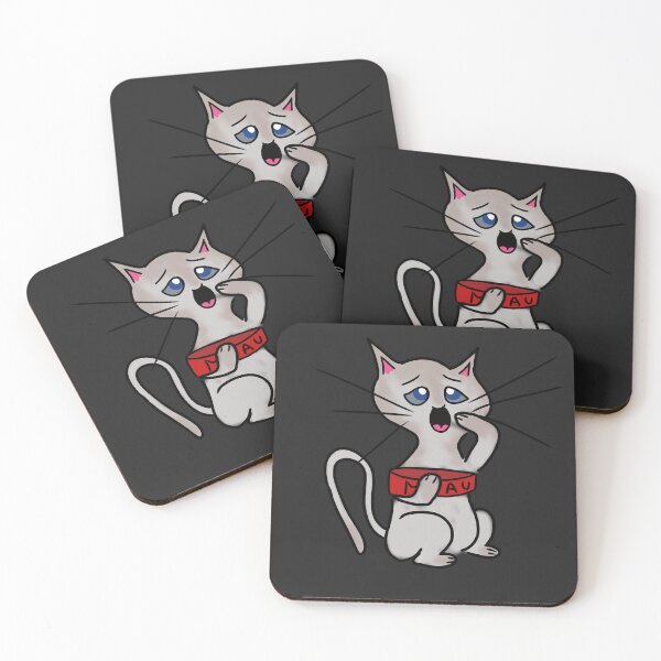 Item preview, Kitten, friend of the Greedy Cat. Black background designed and sold by Darlenehb.