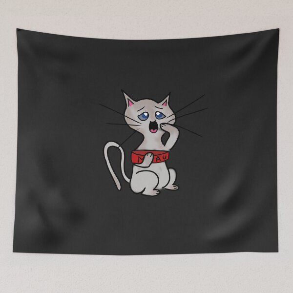 Item preview, Kitten, friend of the Greedy Cat. Black background designed and sold by Darlenehb.