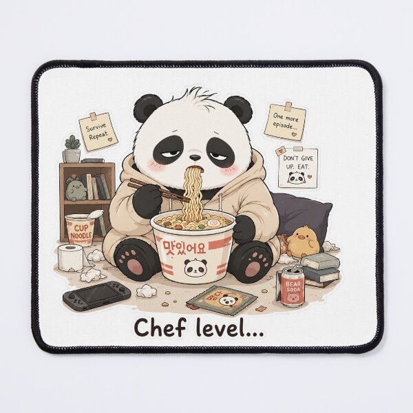 Item preview, Panda Instant Noodle Survival Cute Mood designed and sold by Sadia Jannat.