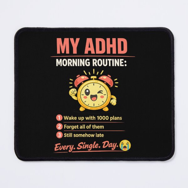 Item preview, ADHD Morning Routine – Alarm Chaos Tee designed and sold by CHAOS_CLUB.