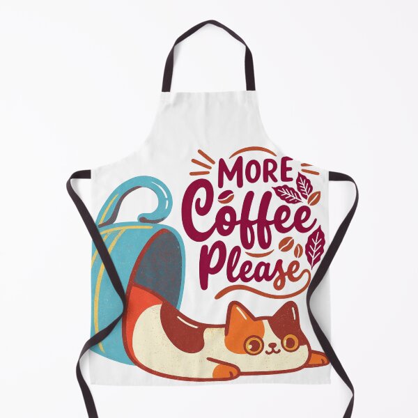 Item preview, More Coffee Please Cute Cat Illustration designed and sold by RairyuuBell.