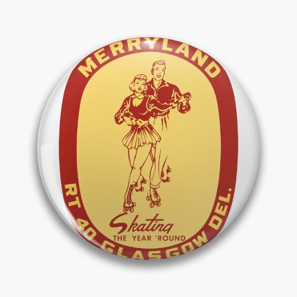 Item preview, Merryland Glasgow Delaware Roller Skating Rink Sticker Decal Label Design 2  designed and sold by tislord.
