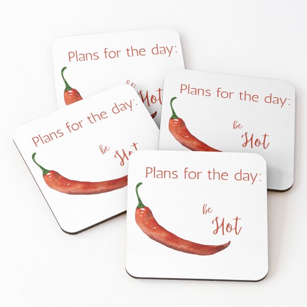 Item preview, Plans For The Day Be Hot Chili Pepper designed and sold by VibeoCanvasShop.