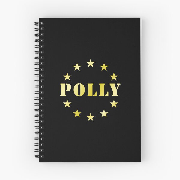 Item preview, Emblema Polly Star Circle, design estetico con tipografia dorata vintage.I love my name, I love your name! designed and sold by rikyfreestyle.