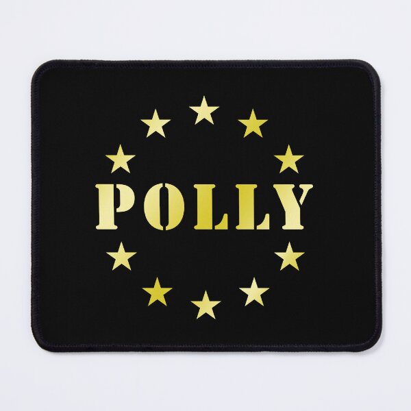 Item preview, Emblema Polly Star Circle, design estetico con tipografia dorata vintage.I love my name, I love your name! designed and sold by rikyfreestyle.