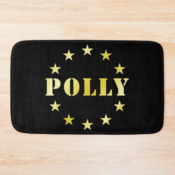Item preview, Emblema Polly Star Circle, design estetico con tipografia dorata vintage.I love my name, I love your name! designed and sold by rikyfreestyle.