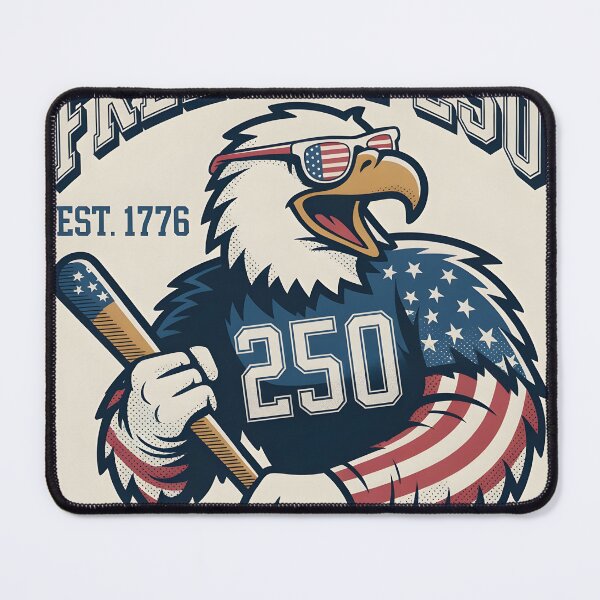 Item preview, America 250 Bald Eagle Baseball Jersey Vintage Mascot T-Shirt designed and sold by MoodAndLine.
