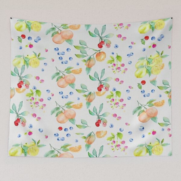 Item preview, Watercolor Pastel Summer Fruit Seamless Pattern designed and sold by BLUESKY11a.