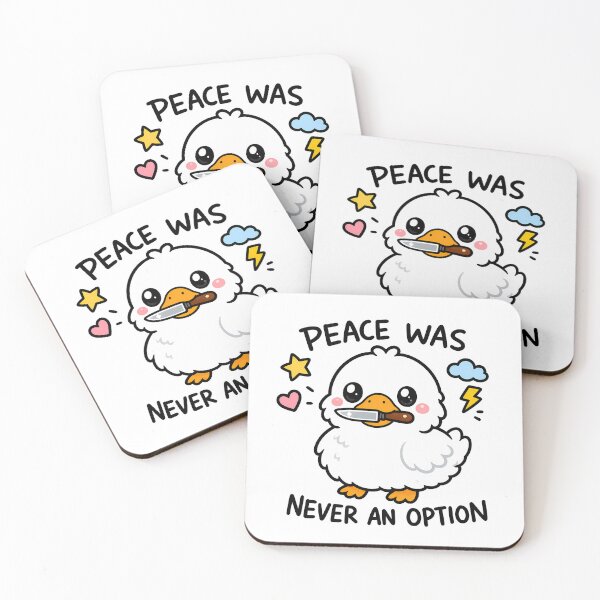 Item preview, Peace Was Never An Option Goose With Knife Meme designed and sold by LumePrint.