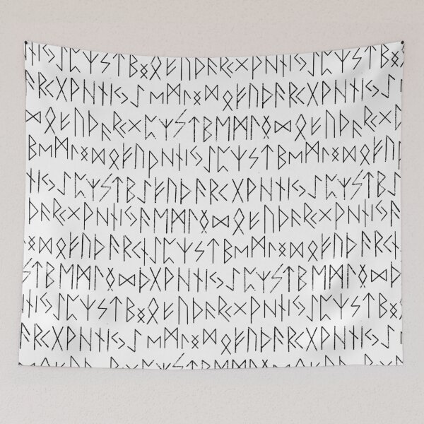 Item preview, Elder Futhark Runes Pattern - Ancient Norse Viking Alphabet Art designed and sold by KostekArtShop.