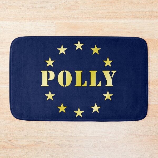 Item preview, emblema Polly Star Circle, design estetico con tipografia dorata vintage.I love my name, I love your name! designed and sold by rikyfreestyle.