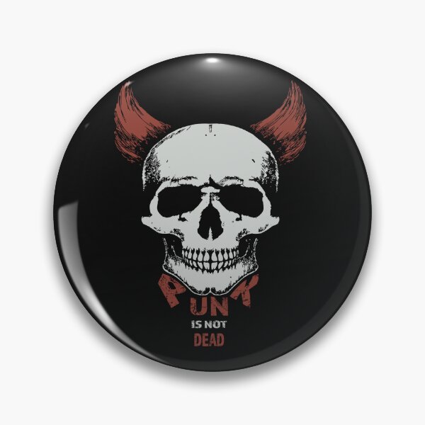 Item preview, Punk Is Not Dead – Distressed Skull Punk Illustration designed and sold by zoliartdesign.