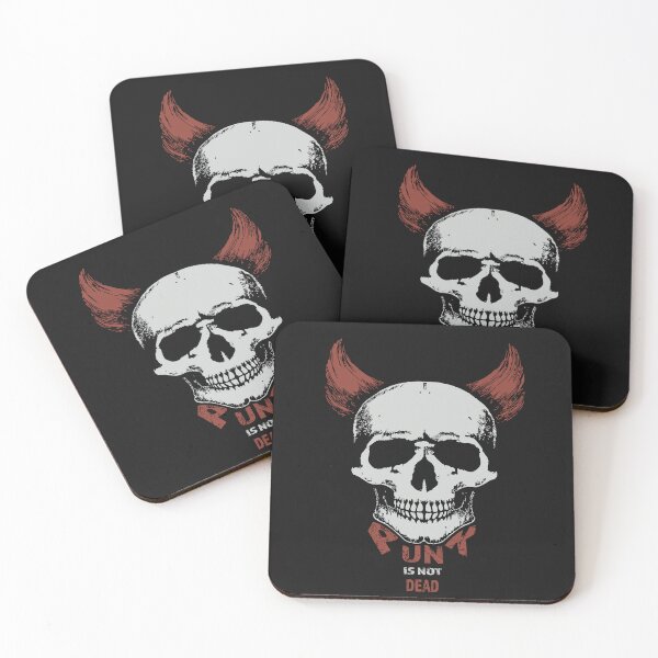 Item preview, Punk Is Not Dead – Distressed Skull Punk Illustration designed and sold by zoliartdesign.