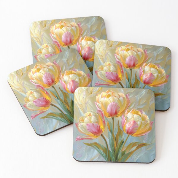 Item preview, Orange and Pink Tulips in Bloom designed and sold by MargaretWiktor.