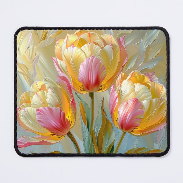 Item preview, Orange and Pink Tulips in Bloom designed and sold by MargaretWiktor.
