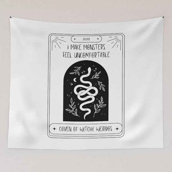Item preview, Mystical Snakes & Monsters-White designed and sold by Moonlit-Muse.