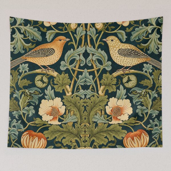 Item preview, Bird Botanical Art Nouveau Pattern Illustration for Vintage Design Lovers designed and sold by RickE.