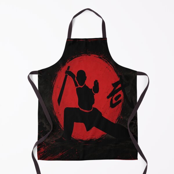 Item preview, Warrior Monk Under the Red Moon designed and sold by Fei Long Design Hub.