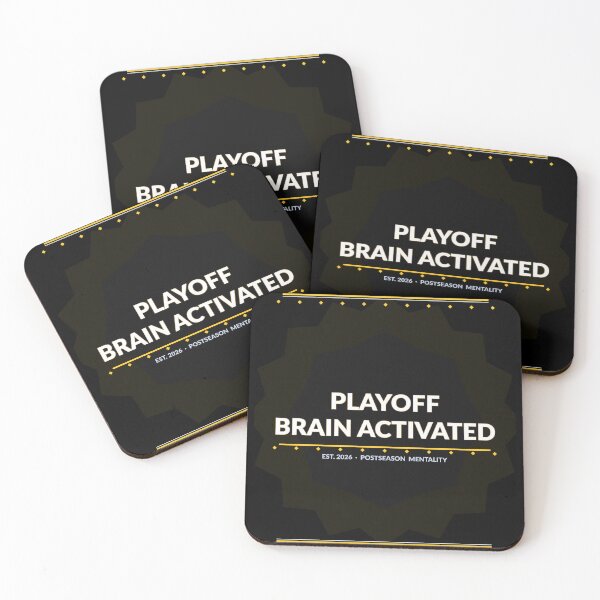 Item preview, Playoff Brain Activated Funny Basketball Fan Shirt Gift for Sports Lovers designed and sold by Daily Mood Tees.